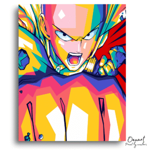 One Punch Man: Saitama Punch Pop Art - Anime Diamond Painting