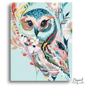 Owl Blossom Retreat - Paint By Numbers Kit