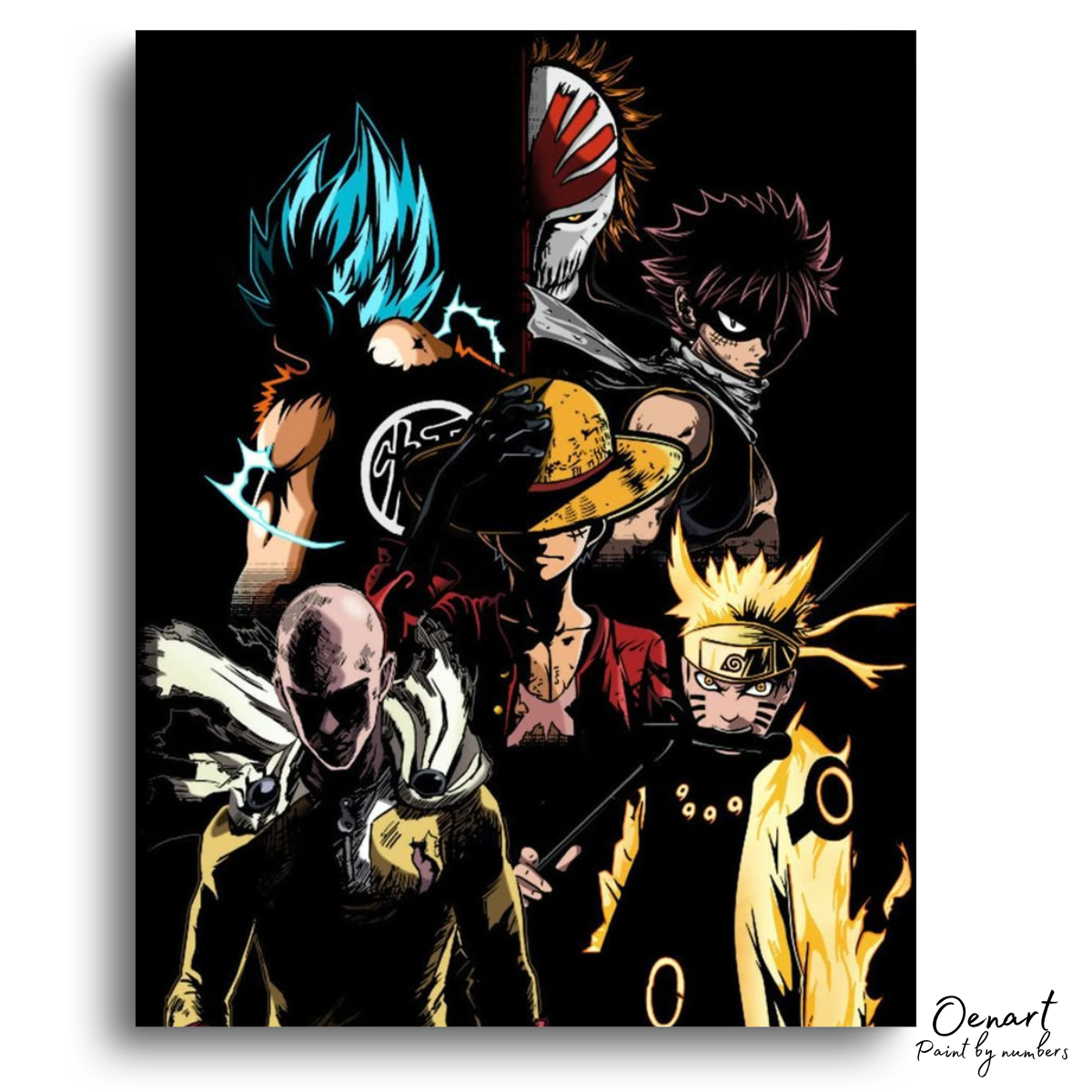 Create Your Own Anime Artwork - Anime Paint By Numbers Kit
