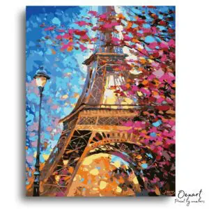 Paris Tower Evening - Paint By Numbers Kit