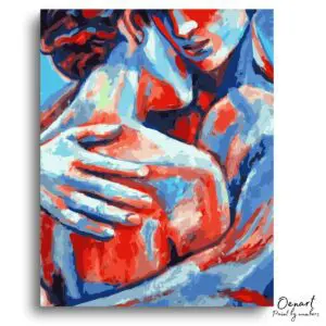 Bold Abstract Intimate Moment - Paint By Numbers Kit