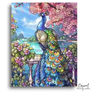 Peacock Garden Serenity - Paint By Numbers Kit