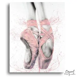 Elegant Ballet Pink Poise - Paint By Numbers Kit