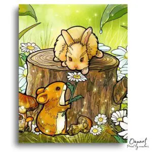 Playful Woodland Friends - Paint By Numbers Kit