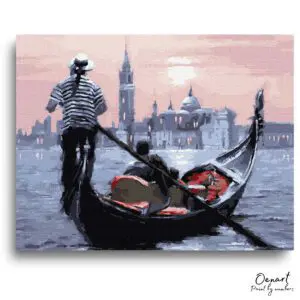Serene Venetian Sunset Journey - Paint By Numbers Kit
