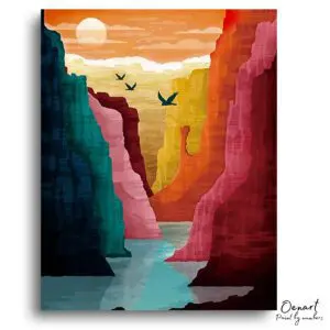Canyon River Serenity - Paint By Numbers Kit