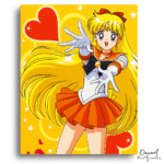 Golden  Heroine Portrait - Diamond Craft Kit