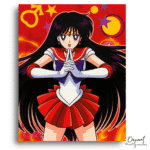  Fire Guardian Pose - Diamond Craft Kit