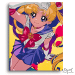  Magical Heroine Canvas - Diamond Craft Kit