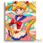  Pastel Heroine Portrait - Diamond Craft Kit