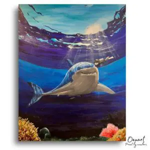 Majestic Shark Ocean Radiance - Paint By Numbers Kit