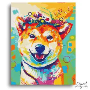 Shiba Portrait Delight - Paint By Numbers Kit