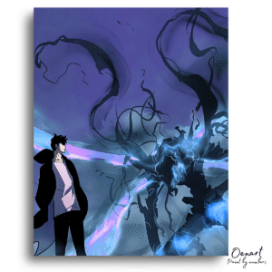 Solo Leveling: Jin Woo and Beru - Anime Diamond Painting