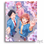 Spring Friends Blush Sky - Paint By Numbers Kit