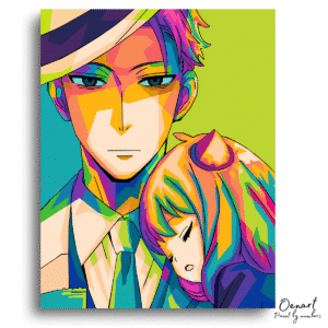 Spy x Family: Ford and Anya Pop Art - Anime Diamond Painting