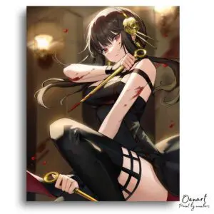 Spy x Family: Yor Fight Mode - Anime Paint By Numbers Kit