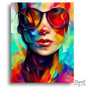 Sunglass Portrait Expression - Paint By Numbers Kit