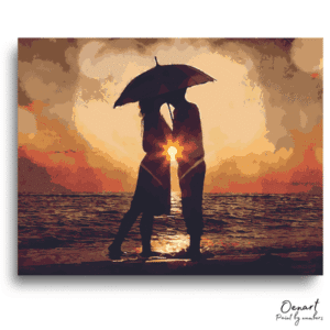 Radiant Lovers Sunset Escape - Paint By Numbers Kit