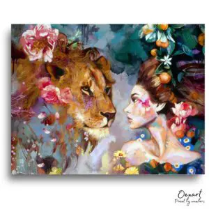 Majestic Lion Muse Portrait - Paint By Numbers Kit