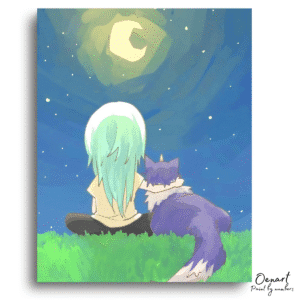 That Time I Got Reincarnated as a Slime: Cute Rimuru and Ranga - Anime Diamond Painting