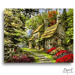 Serene Cottage Garden Retreat - Paint By Numbers Kit