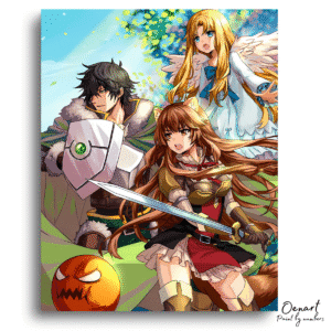 The Rising of the Shield Hero: Naofumi Raphtalia and Filo - Anime Diamond Painting