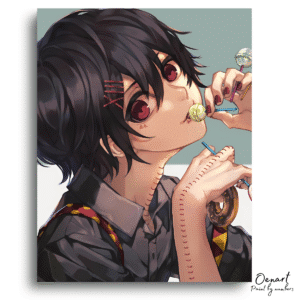 Tokyo Ghoul: Juuzou Black Hair - Anime Diamond Painting