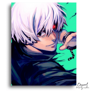 Tokyo Ghoul: Kaneki Ken White Hair - Anime Paint By Numbers Kit