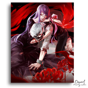 Tokyo Ghoul: Kaneki & Rize - Anime Diamond Painting