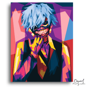 Tokyo Ghoul: Kaneki Wpap Art - Anime Paint By Numbers Kit