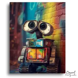 Colorful Urban Robot Mood - Paint By Numbers Kit
