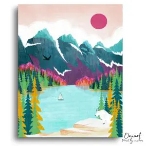 Mountain Lake Escape - Paint By Numbers Kit