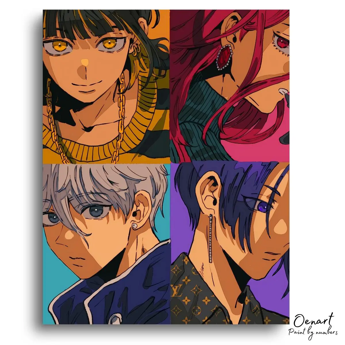 Blue Lock: Four - Anime Diamond Painting - Oenart™