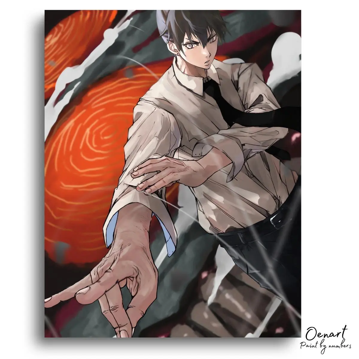 Chainsaw Man: Aki Kon - Anime Diamond Painting - Oenart™