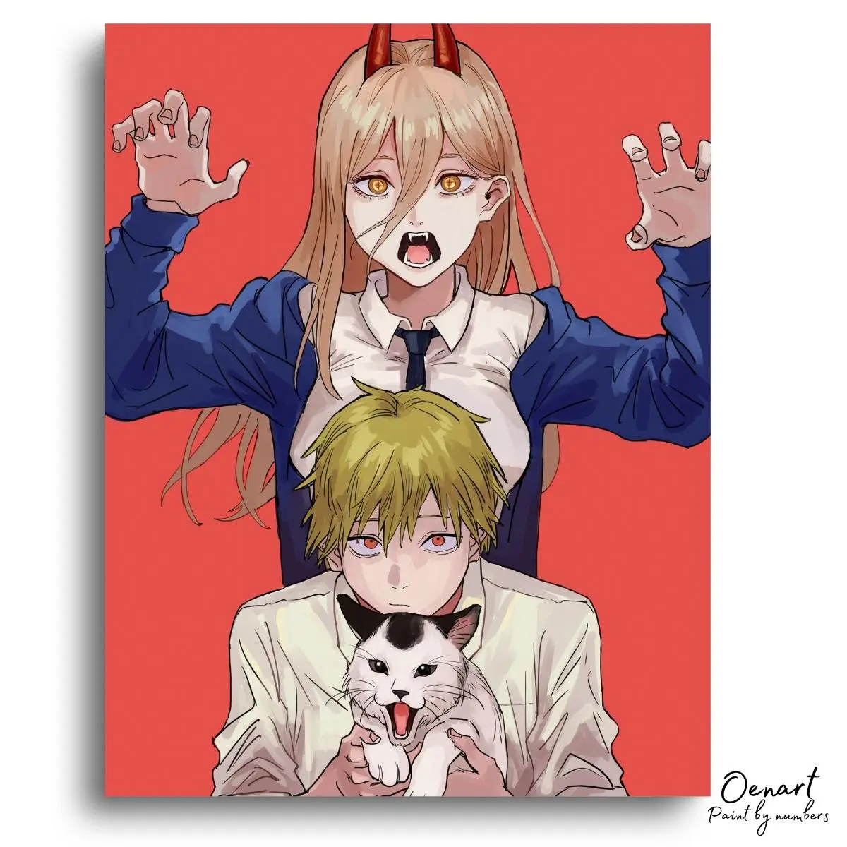 Chainsaw Man: Scary - Anime Diamond Painting - Oenart™
