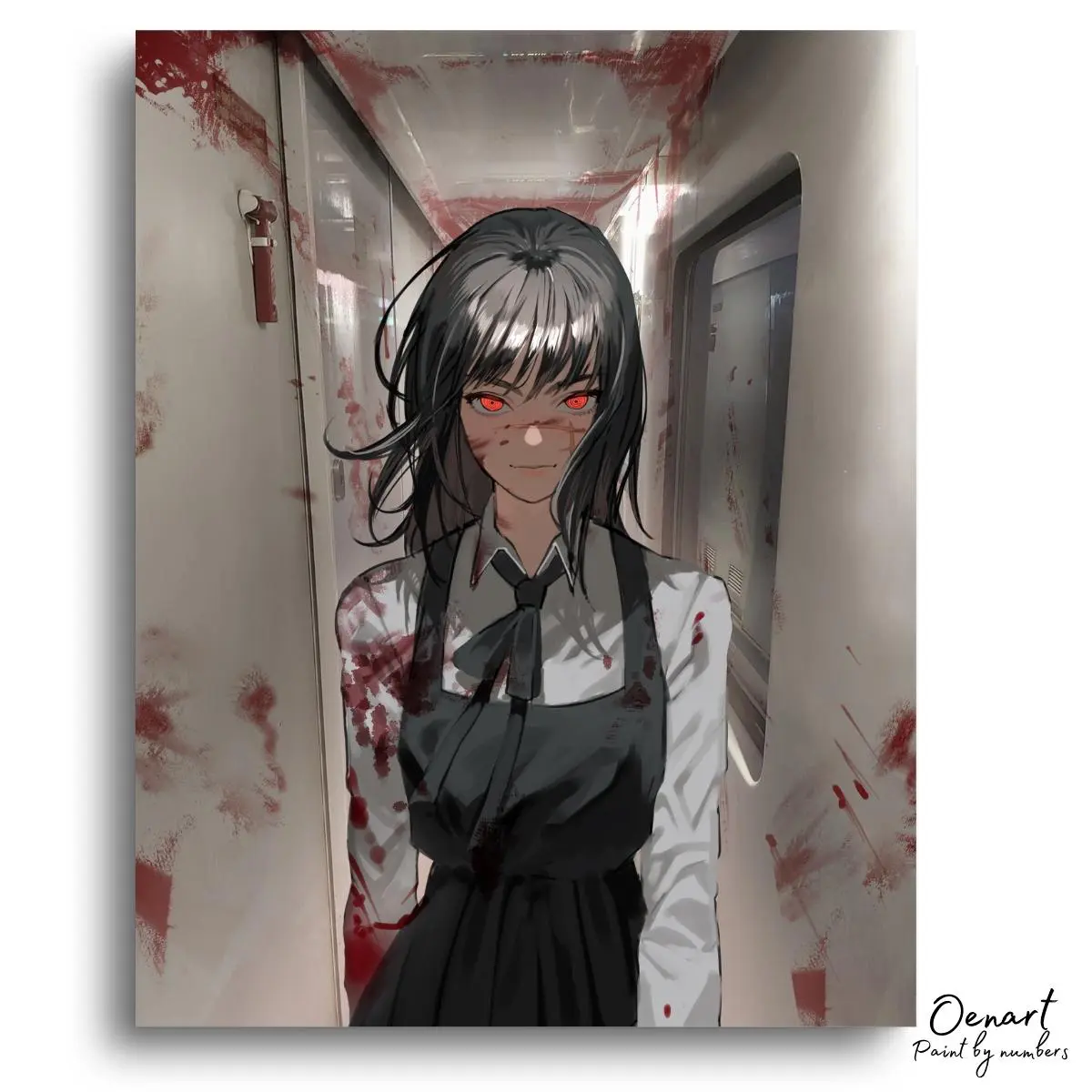 Chainsaw Man: Yoru - Anime Diamond Painting - Oenart™