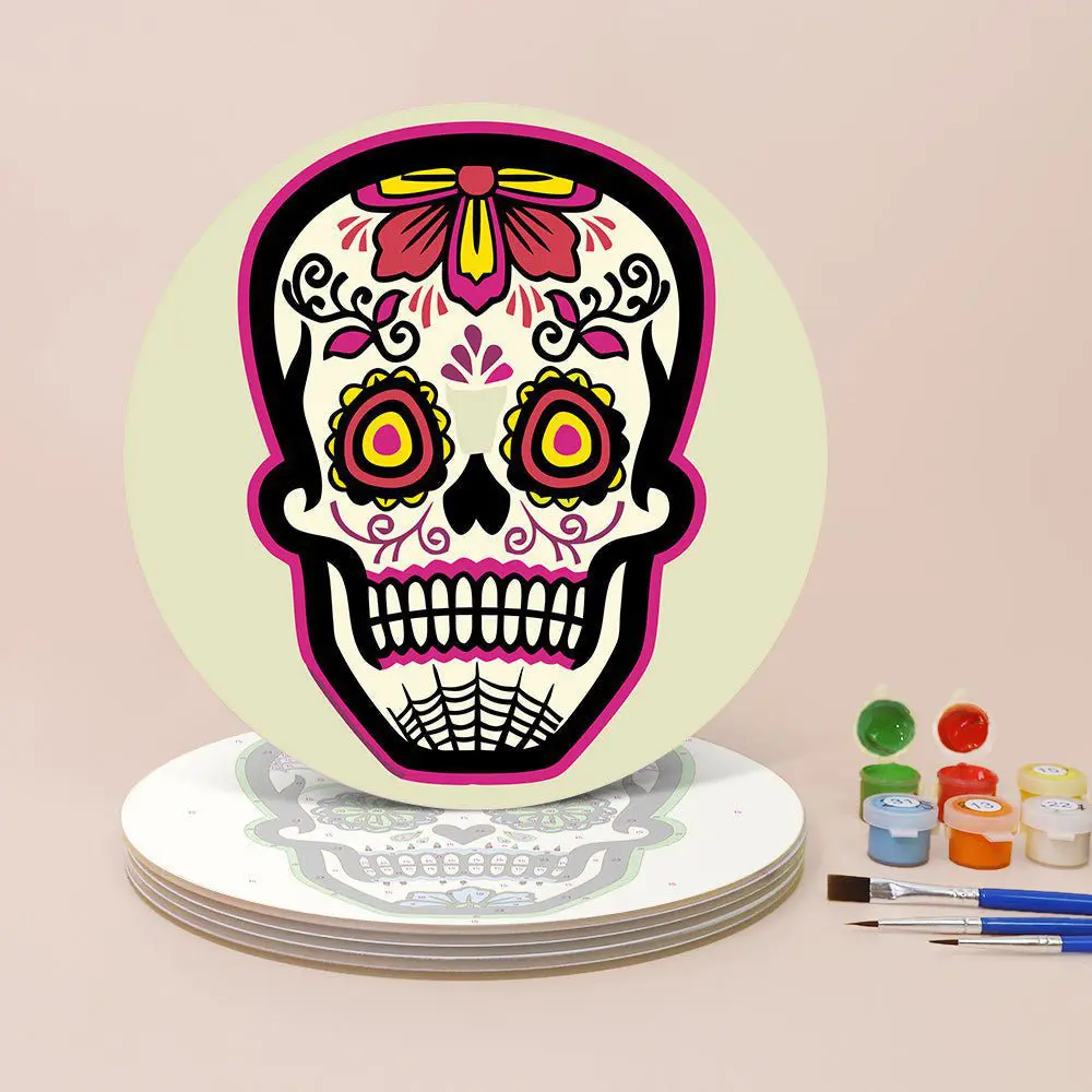 Day of the Dead Skull Placemats Paint Kit - Oenart™
