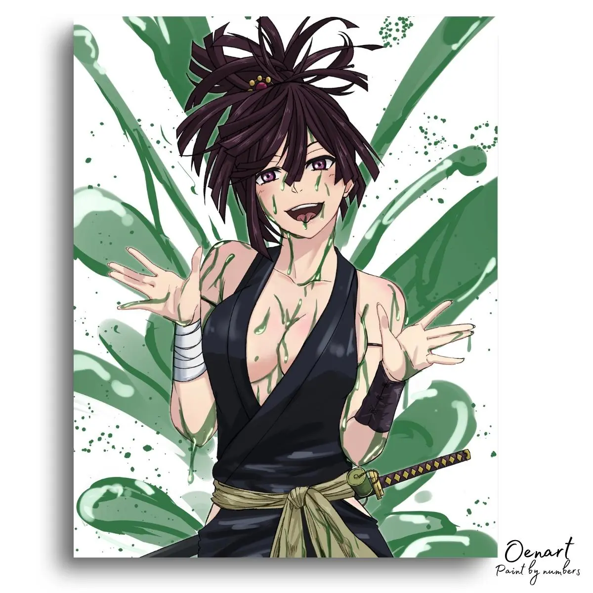 Hell's Paradise: Green - Anime Diamond Painting - Oenart™