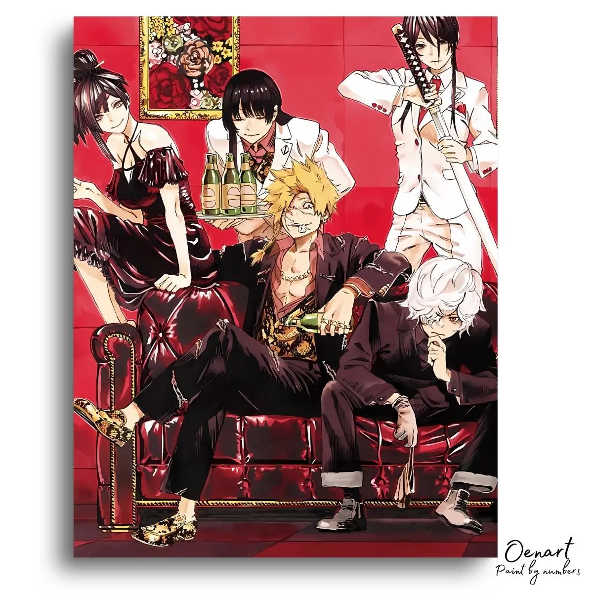 Hell's Paradise: Party - Anime Diamond Painting - Oenart™