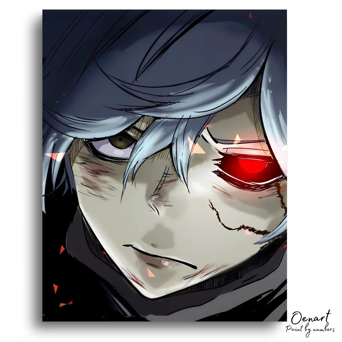 Hell's Paradise: Red Eye - Anime Diamond Painting - Oenart™