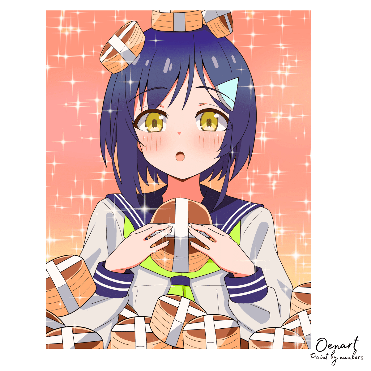 My Deer Friend Nokotan: Anko Koshi - Anime Paint By Numbers Kit - Oenart™