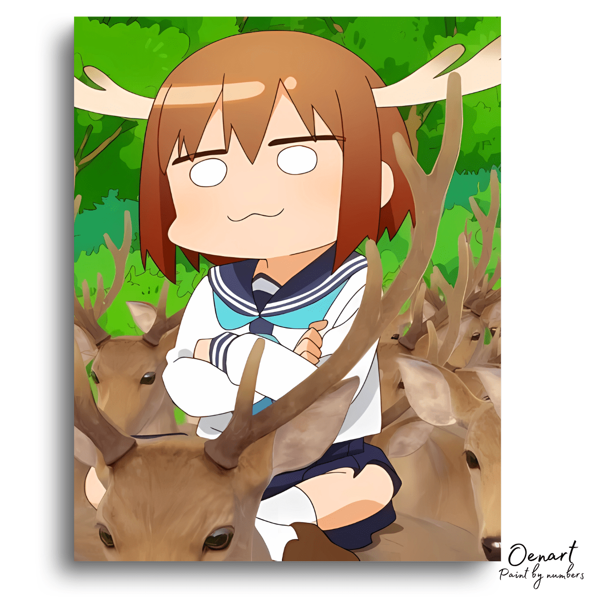 My Deer Friend Nokotan: Funny Nokotan - Anime Paint By Numbers Kit - Oenart™