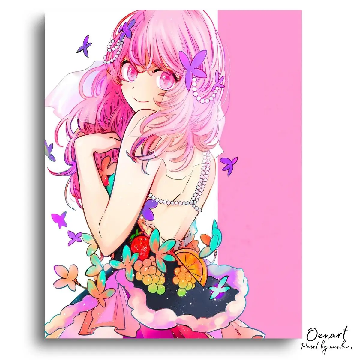 Oshi no Ko: Flower Dress - Anime Diamond Painting - Oenart™