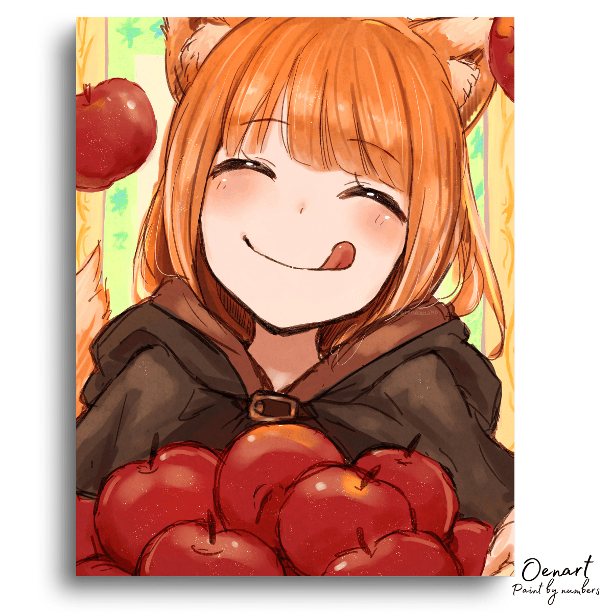 Spice and Wolf: Apples - Anime Paint By Numbers Kit - Oenart™