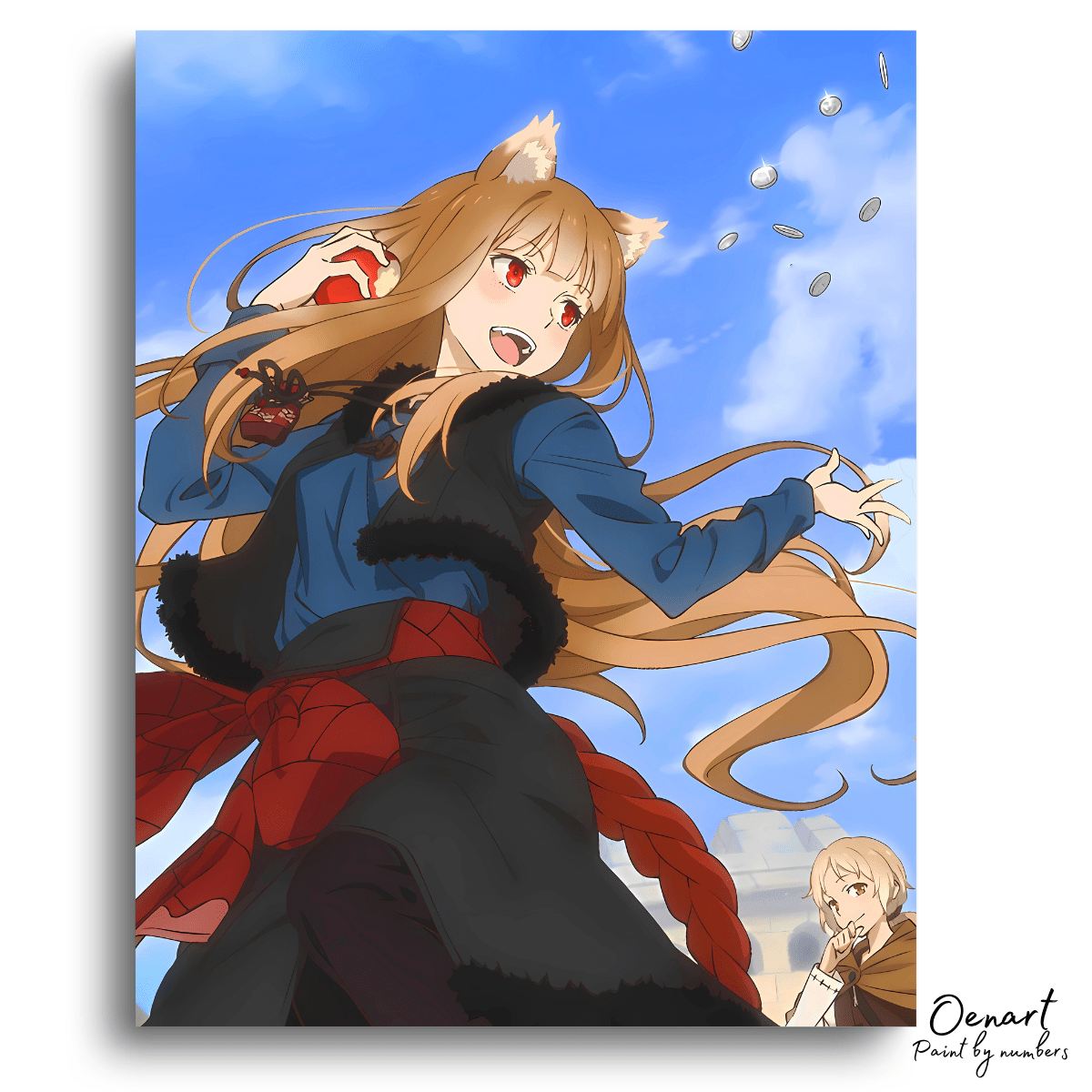 Spice and Wolf: Holo The Wise Wolf - Anime Paint By Numbers Kit - Oenart™