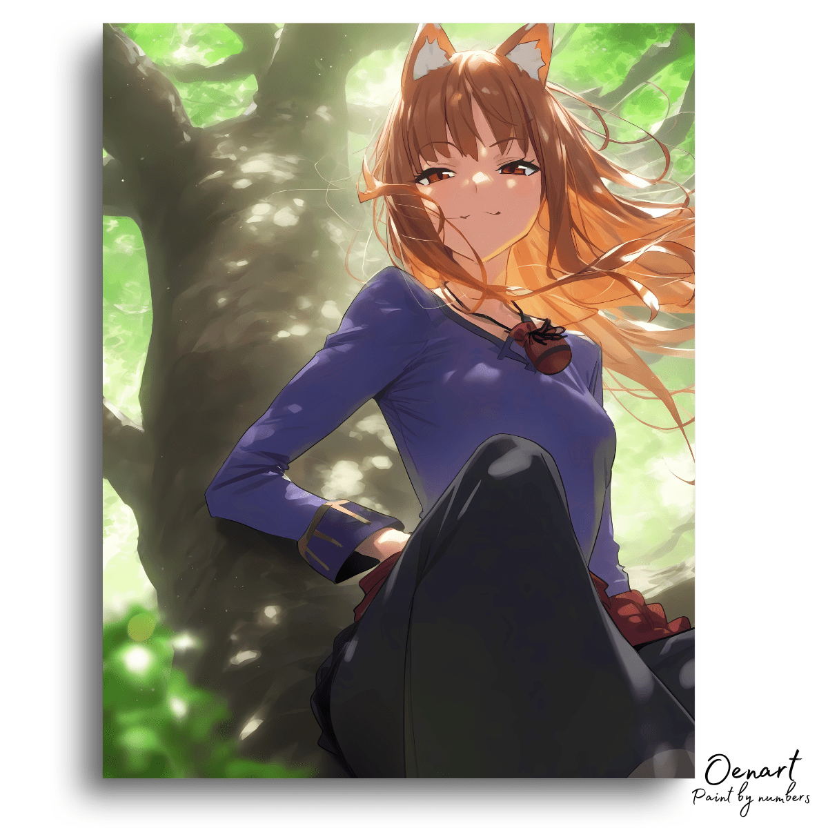 Spice and Wolf: The Wise Wolf - Anime Paint By Numbers Kit - Oenart™