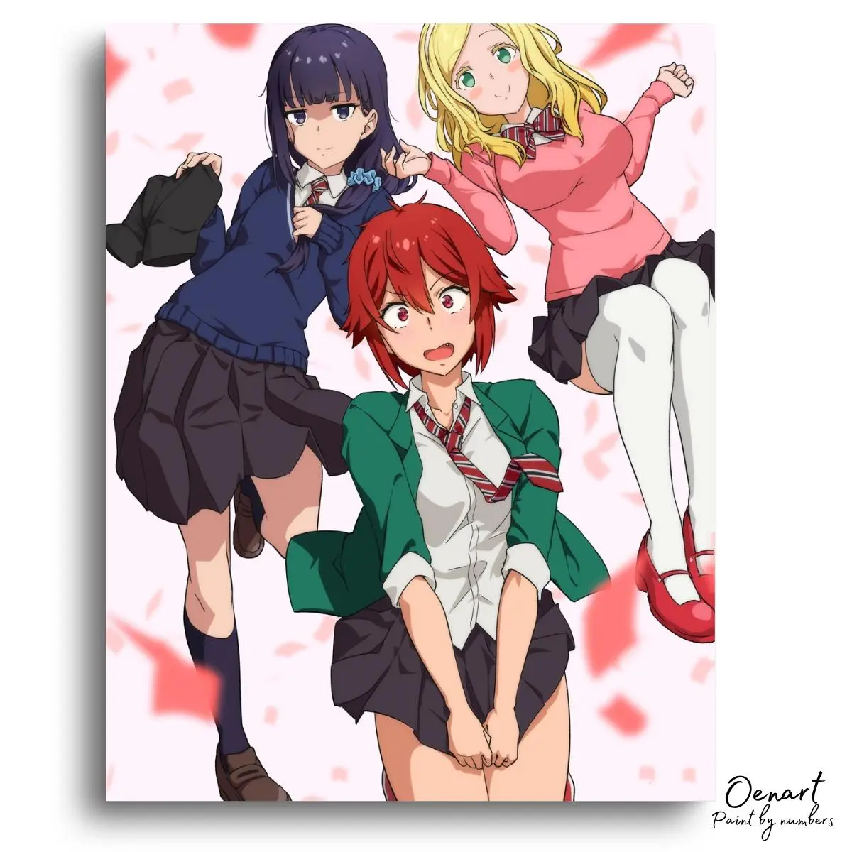 Tomo Chan Is a Girl: Friends - Anime Diamond Painting - Oenart™