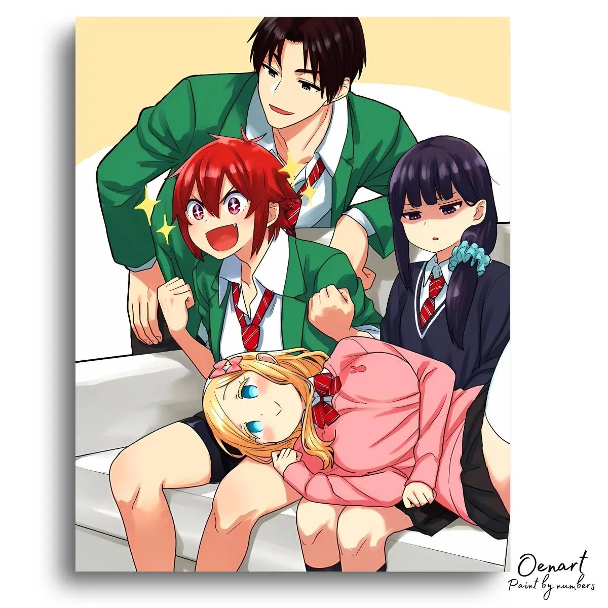 Tomo Chan Is a Girl: Fun - Anime Diamond Painting - Oenart™