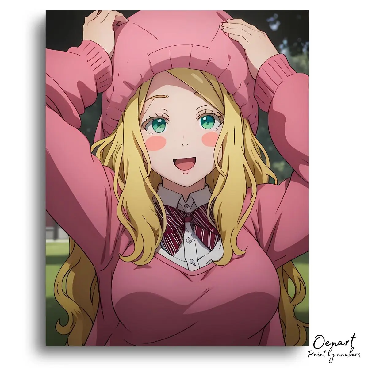Tomo Chan Is a Girl: In Pink - Anime Diamond Painting - Oenart™