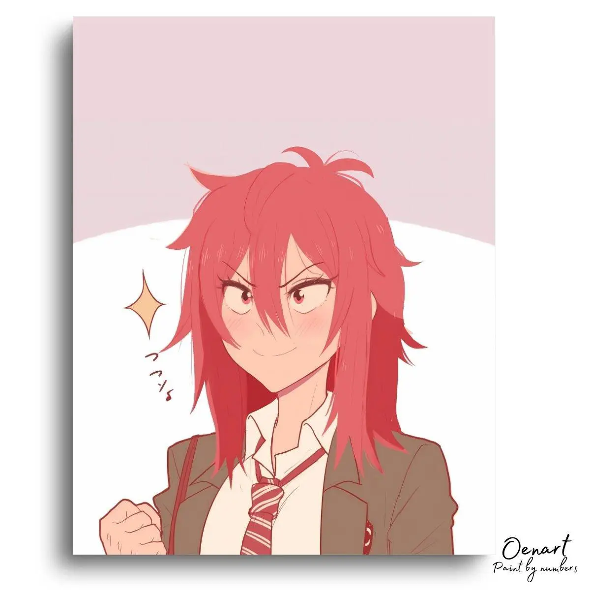 Tomo Chan Is a Girl: Red Hair - Anime Diamond Painting - Oenart™